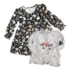 EUC Girls Bixbee Duo Dress And Sweater- Size 4
